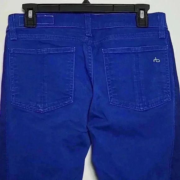 RAG & BONE Bright Blue Skinny For Intermix Jeans Size 28 Limited Edition - Picture 12 of 16